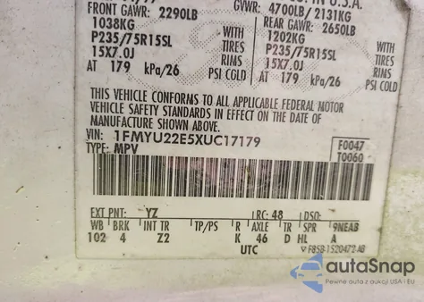 1999 Ford Explorer Sport from USA, damaged, VIN 1FMYU22E5XUC17179